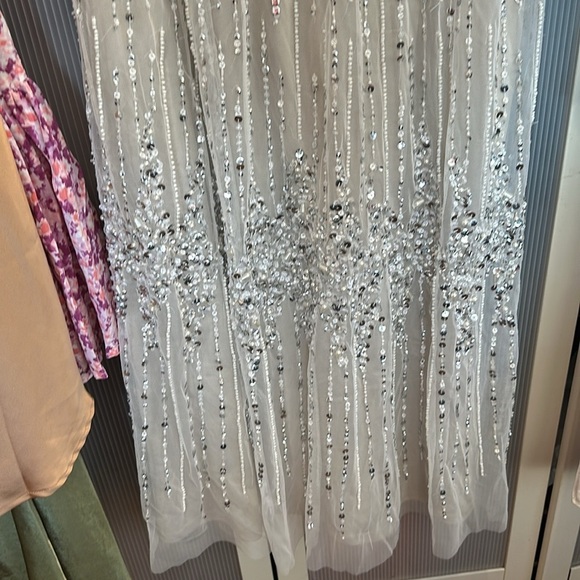 ✔️#63B Brand new with tags Adrianna Papell beaded capelet dress in I it Bscot - Picture 15 of 16